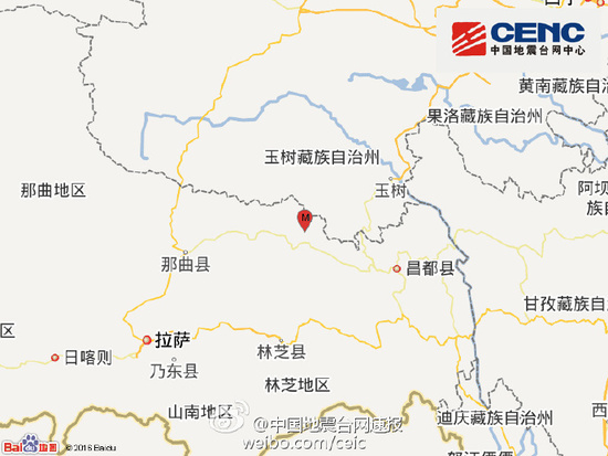 游金地快讯:西藏5.5级地震 震源深度7千米