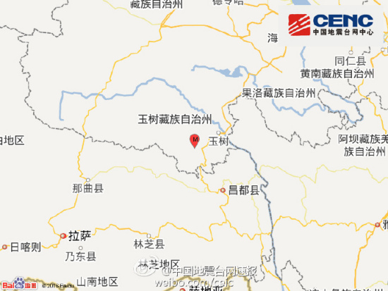 青海玉树州4.8级地震 尚无人员和财产损失报告